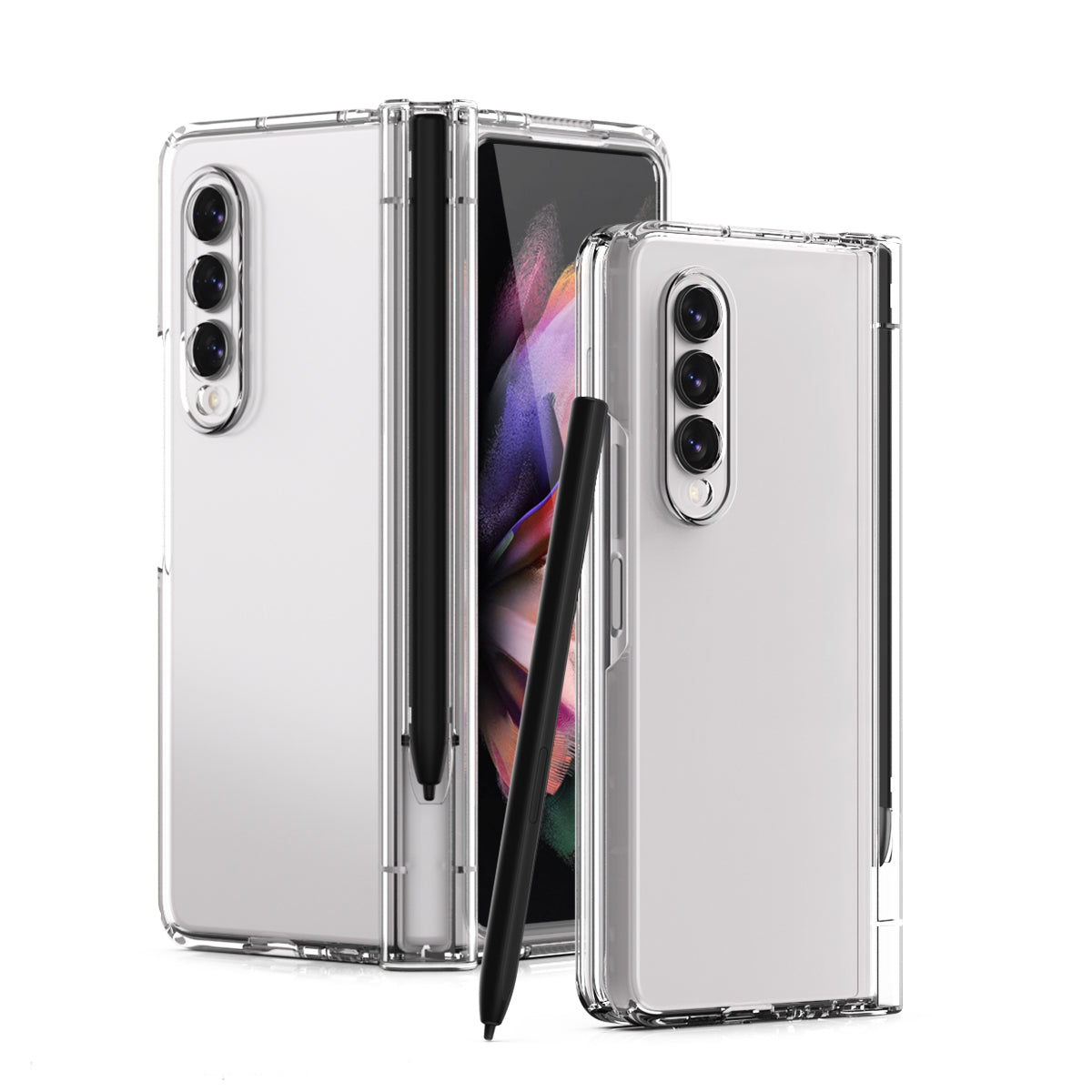 Folding All-inclusive Super Protective Case With Front Tempered Glass Film Hinge S Pen Slot For Galaxy Fold 3 5G