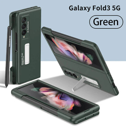 Heavy Duty GALAXY Z FOLD 3 5G Case With Kickstand And Hinger Protector