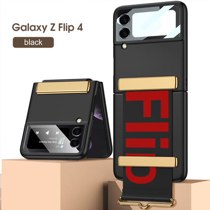 Samsung Galaxy Z Flip4 Electroplated Hard Cover with Strap