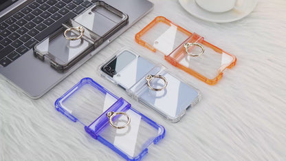 Galaxy Z Flip4  | Flip3 5G Airbag Ring Hinge Protect Phone Case