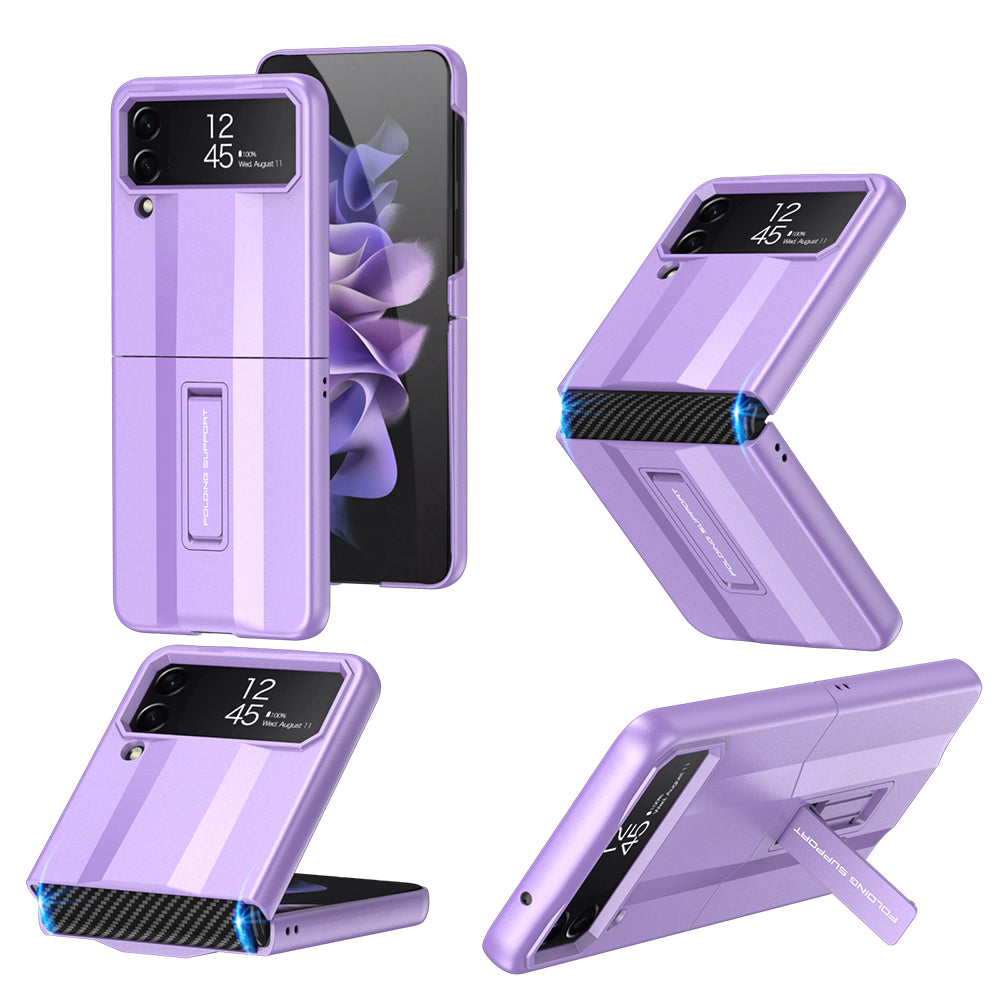Full Protection Shockproof Phone Case With Folding Stand For Samsung Galaxy Z Flip4 5G