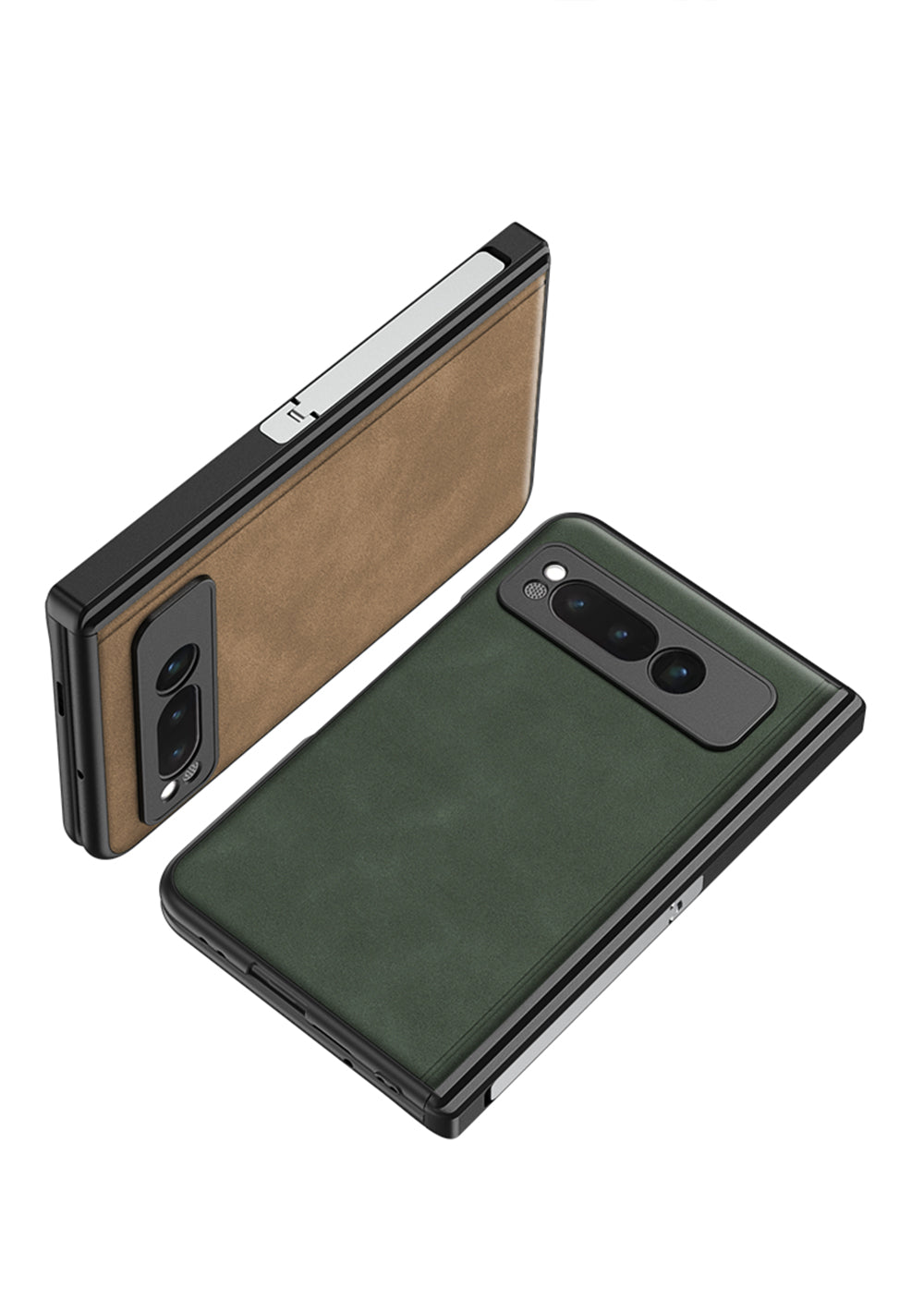 Magnetic Folding Hinge all-inclusive Leather Case With Tempered Film For Google Pixel Fold With Damped folding bracket